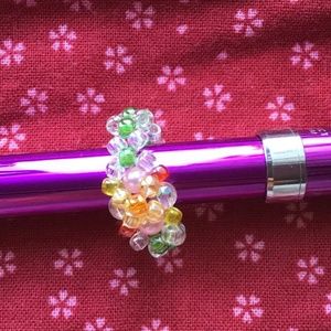 Hand made beads ring